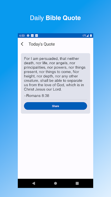 Daily verse feature in Church Pal